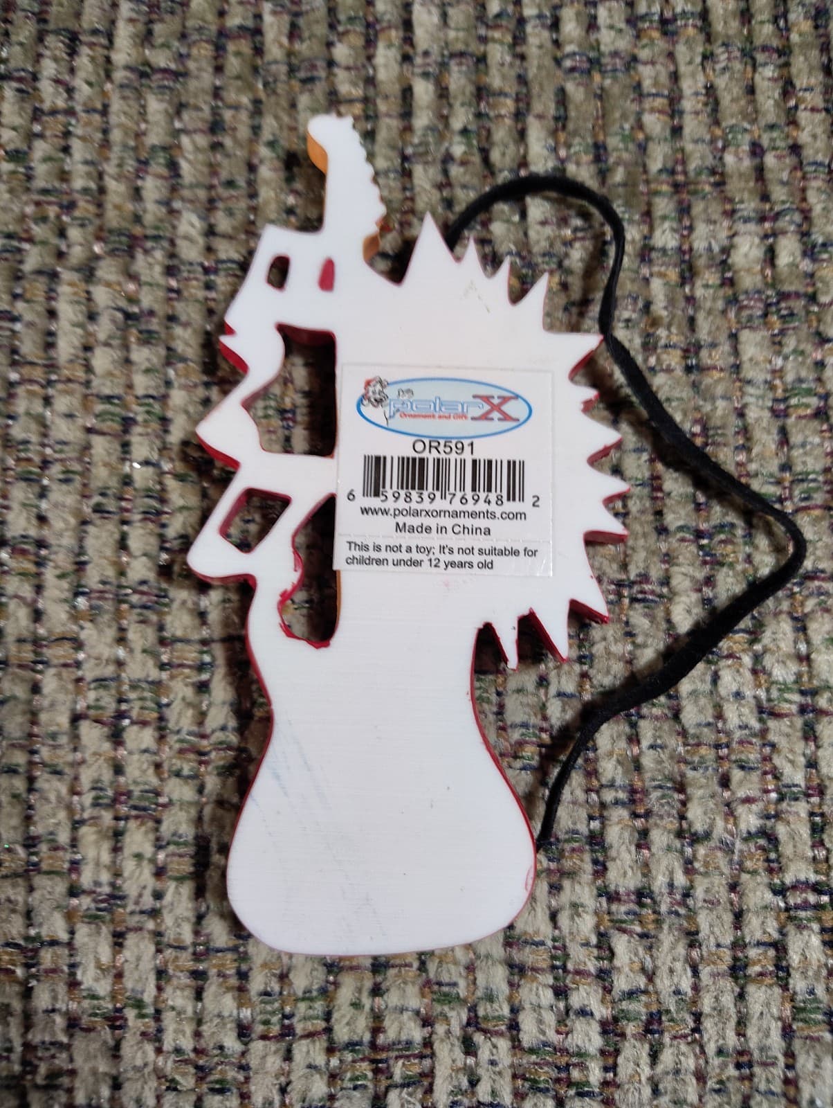 Musical Instrument Electric Guitar Personalized Christmas Tree Ornament - Thumbnail 2
