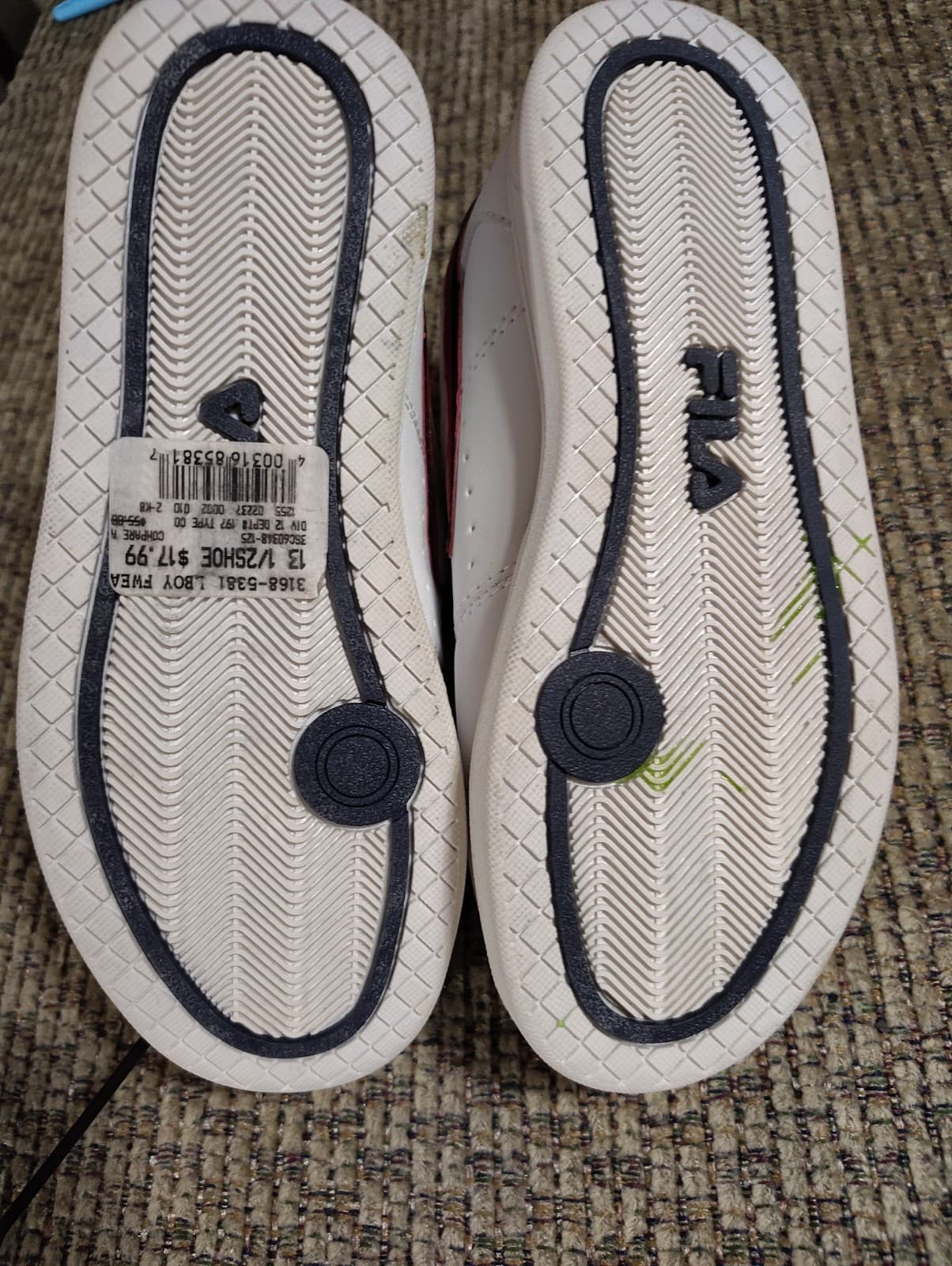 Fila Original Fitness White-Navy-Red Size 13 3SC 60348-125 - Thumbnail 8