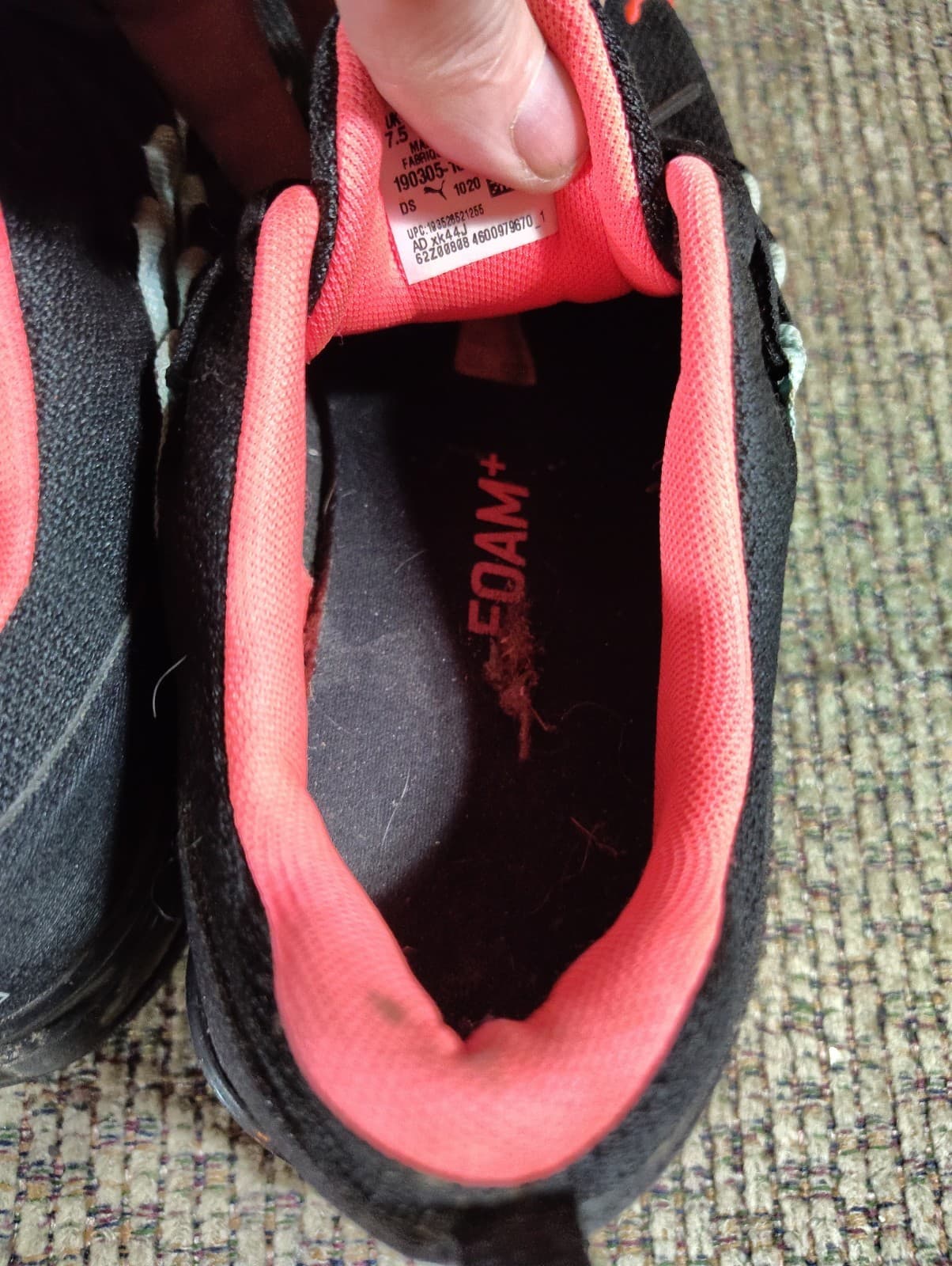 PUMA Womens BLACK/Pink Athletic SNEAKERS Shoe~Size 10~ComfortableTrainer~Running - Thumbnail 13