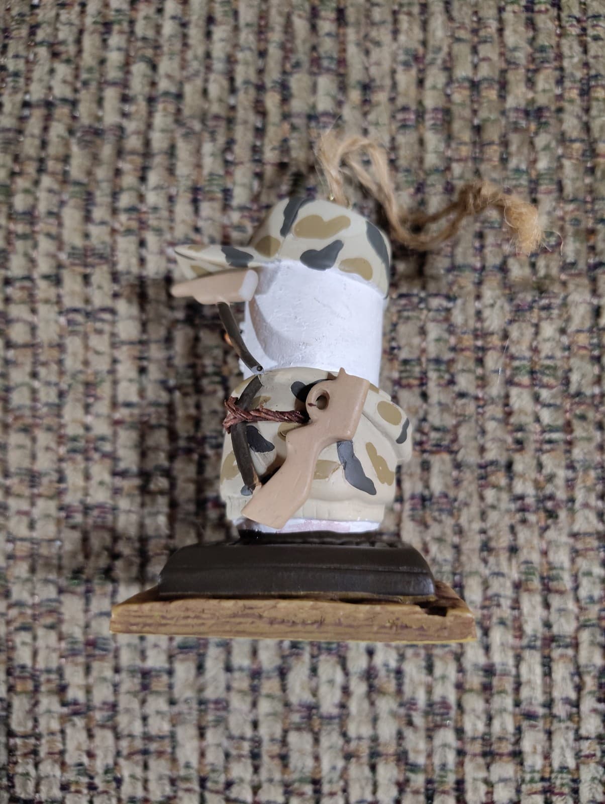 2007 ORIGINAL S'MORES Christmas Ornament SNOWMAN Hunter Rifle Camouflage #33 - Thumbnail 5