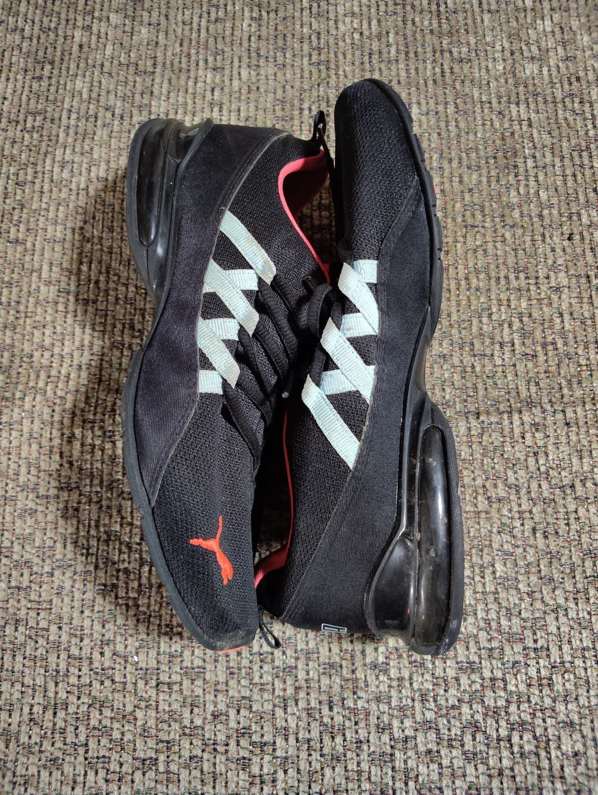 PUMA Womens BLACK/Pink Athletic SNEAKERS Shoe~Size 10~ComfortableTrainer~Running