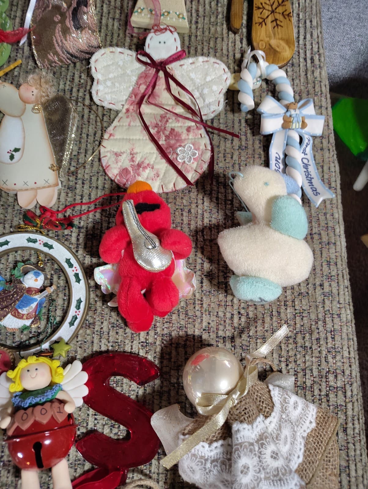 Large Lot Vintage Christmas Tree Ornaments Mixed 70s 80s 90s - Thumbnail 7