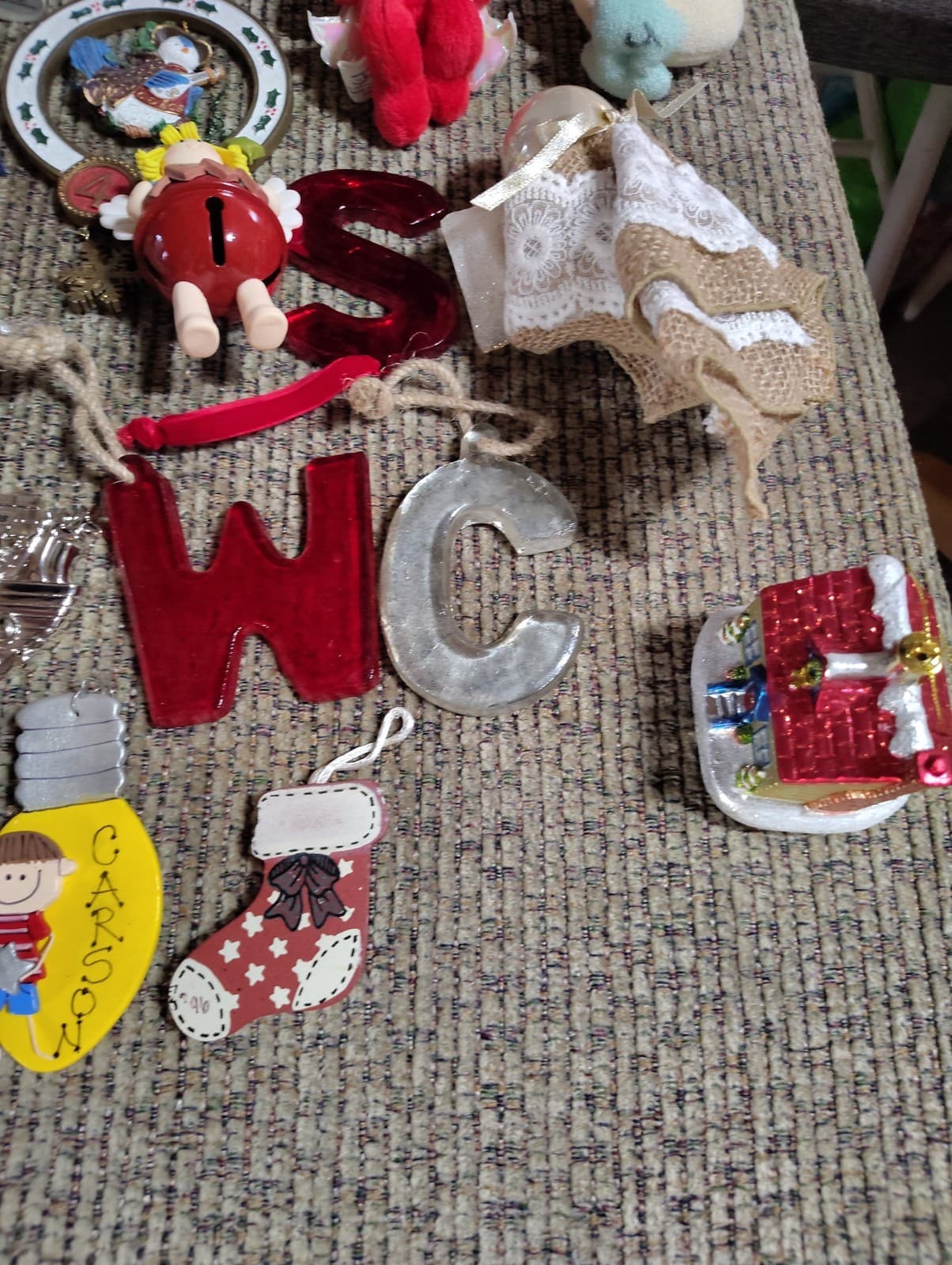 Large Lot Vintage Christmas Tree Ornaments Mixed 70s 80s 90s - Thumbnail 2
