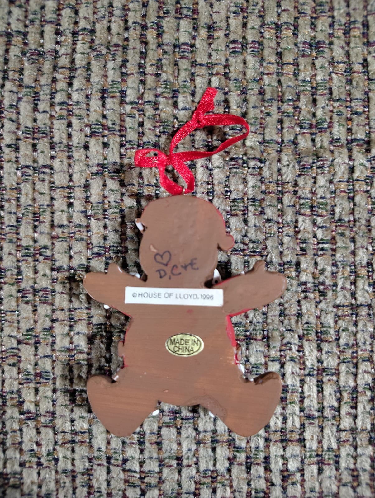 House Of Lloyd 1996 Vintage 3" Gingerbread Santa Claus Christmas Tree Ornament - Thumbnail 2