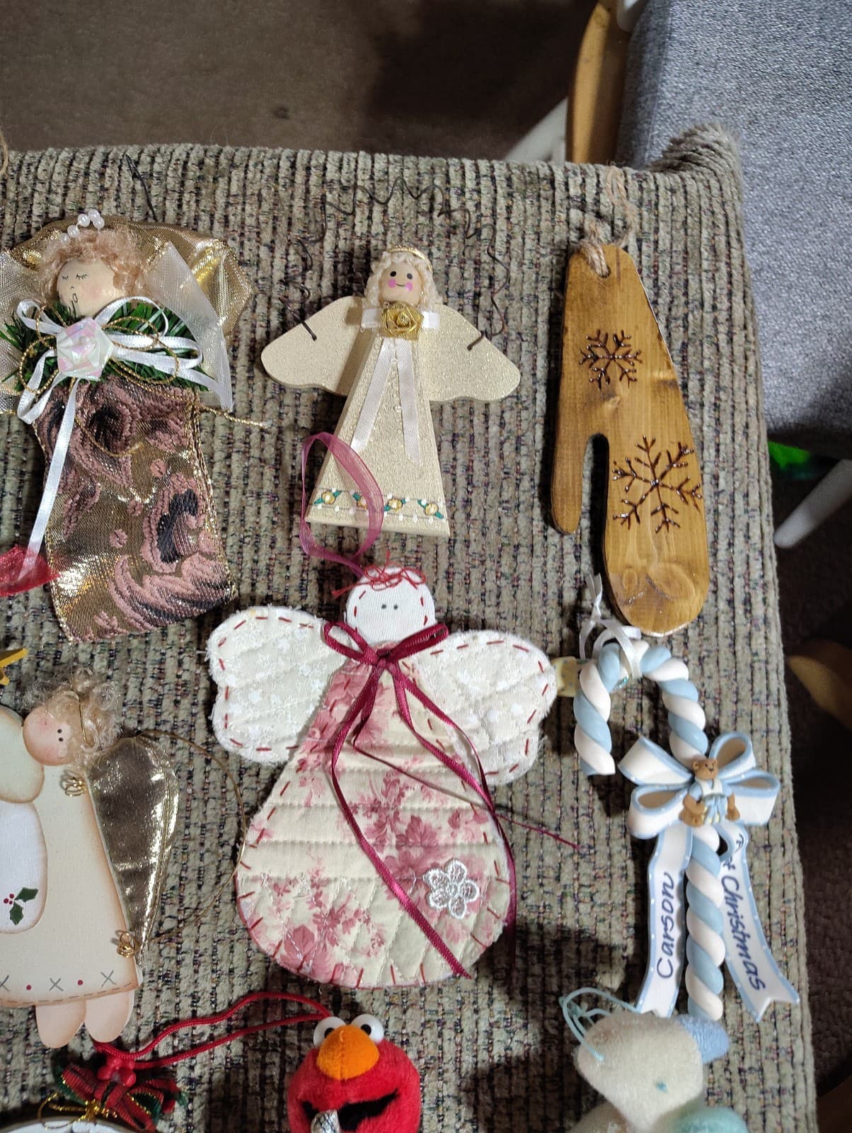 Large Lot Vintage Christmas Tree Ornaments Mixed 70s 80s 90s - Thumbnail 8