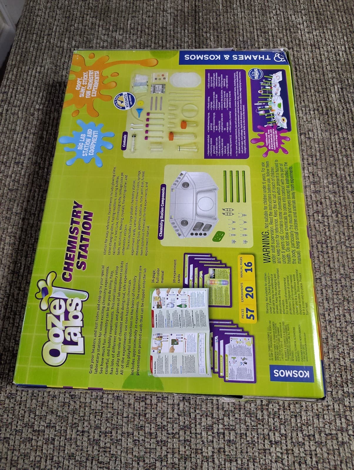 Ooze Labs Chemistry Station Kit - 20 Safe Experiments for Curious Young Chemists - Thumbnail 4