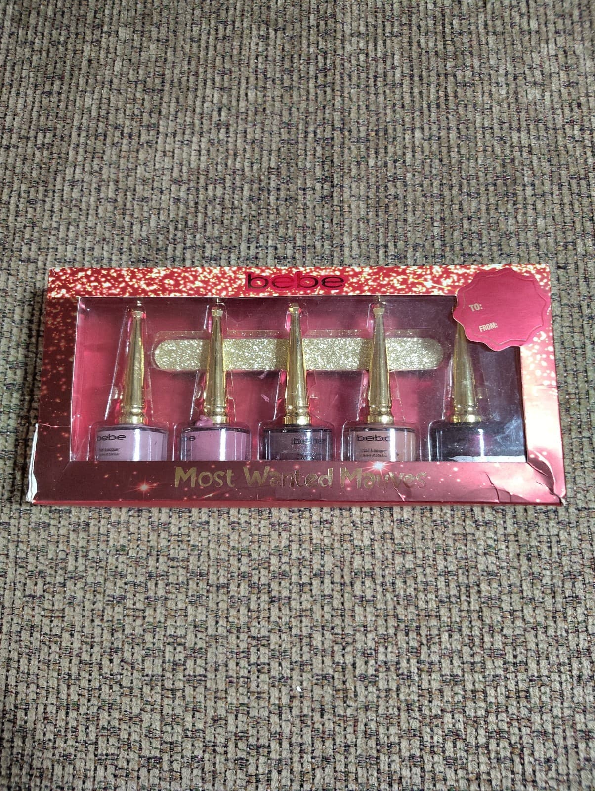 5 pc bebe Gem Dynasty Polish Set Serenity Finesse Sweet Dreams Flourish Bloom