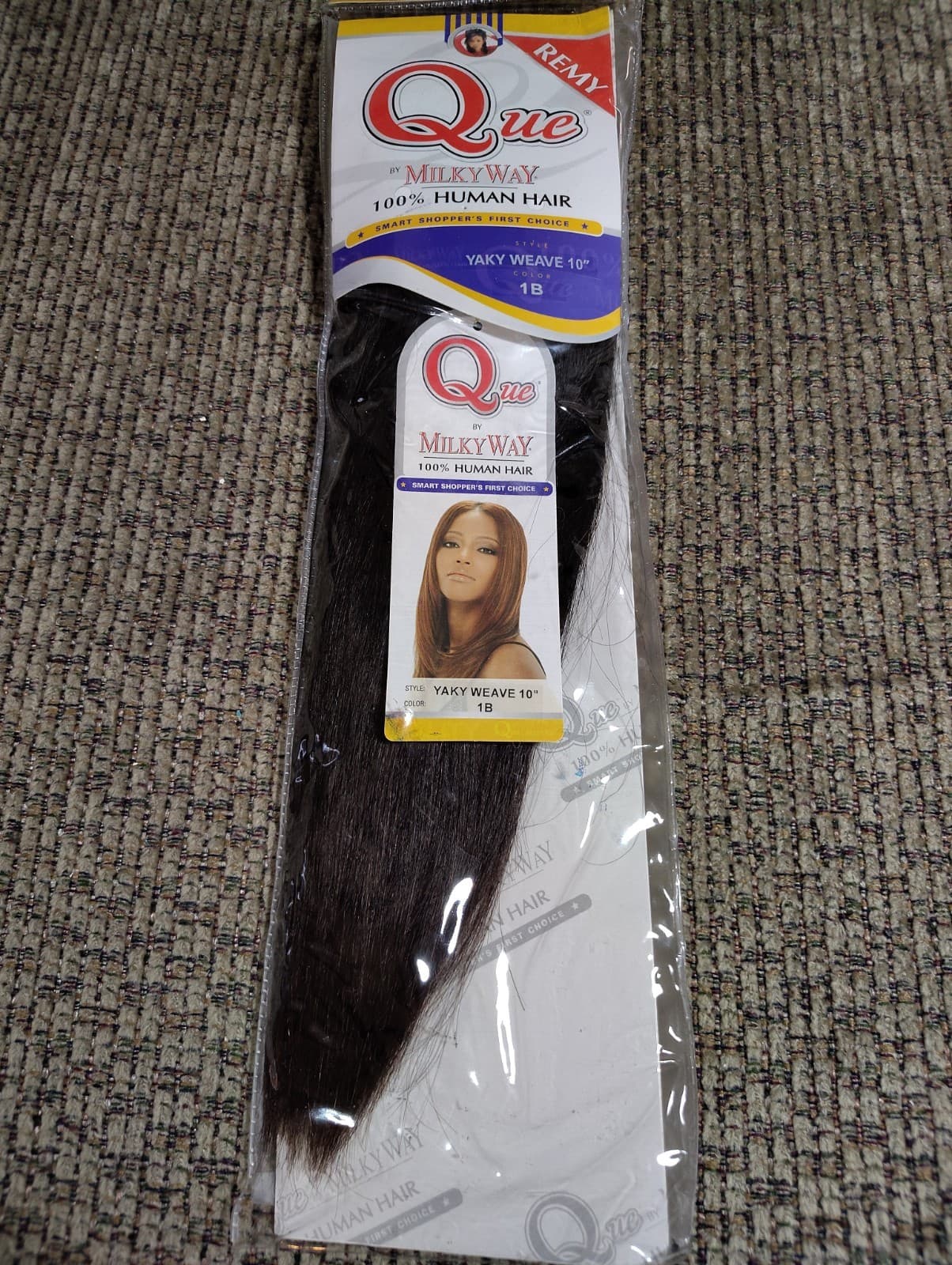 QUE YAKY WEAVE BY MILKYWAY 100% HUMAN HAIR STRAIGHT WEAVE EXTENSION