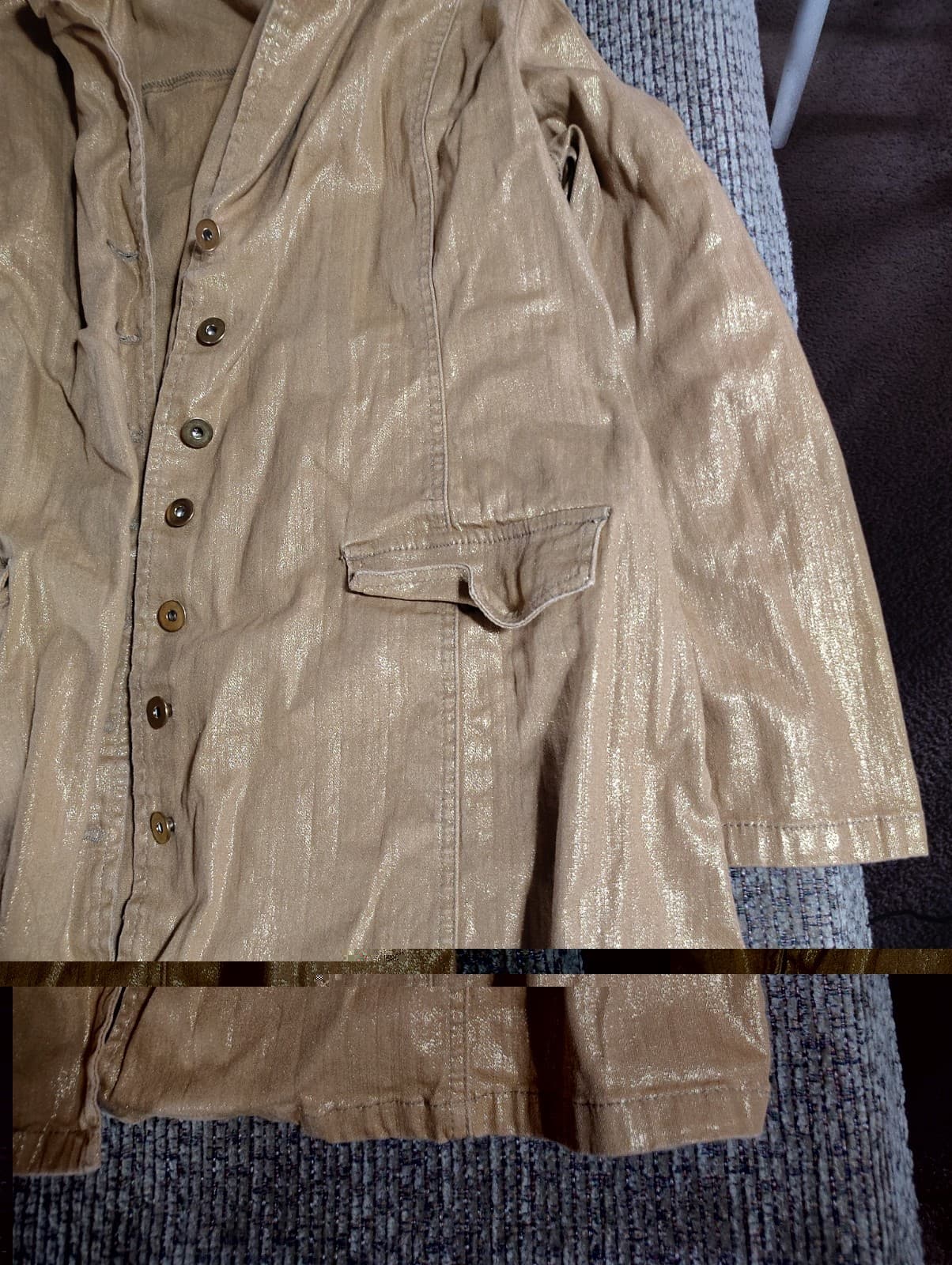 Denim 24/7 Women’s 18W gold metallic jacket - Thumbnail 3