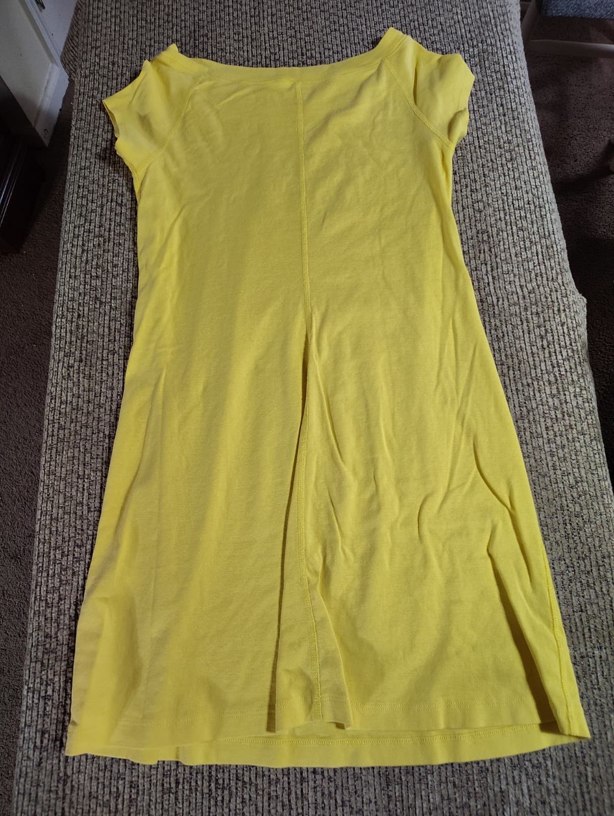 Chelsea & Theodore 100% Cotton T-Shirt Mini Dress Size Large Rust Orange - Thumbnail 5