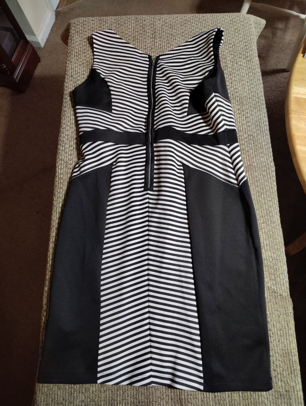 Sami & Jo Dress Women dress 2X Black And White Stripe Geometric - Thumbnail 6