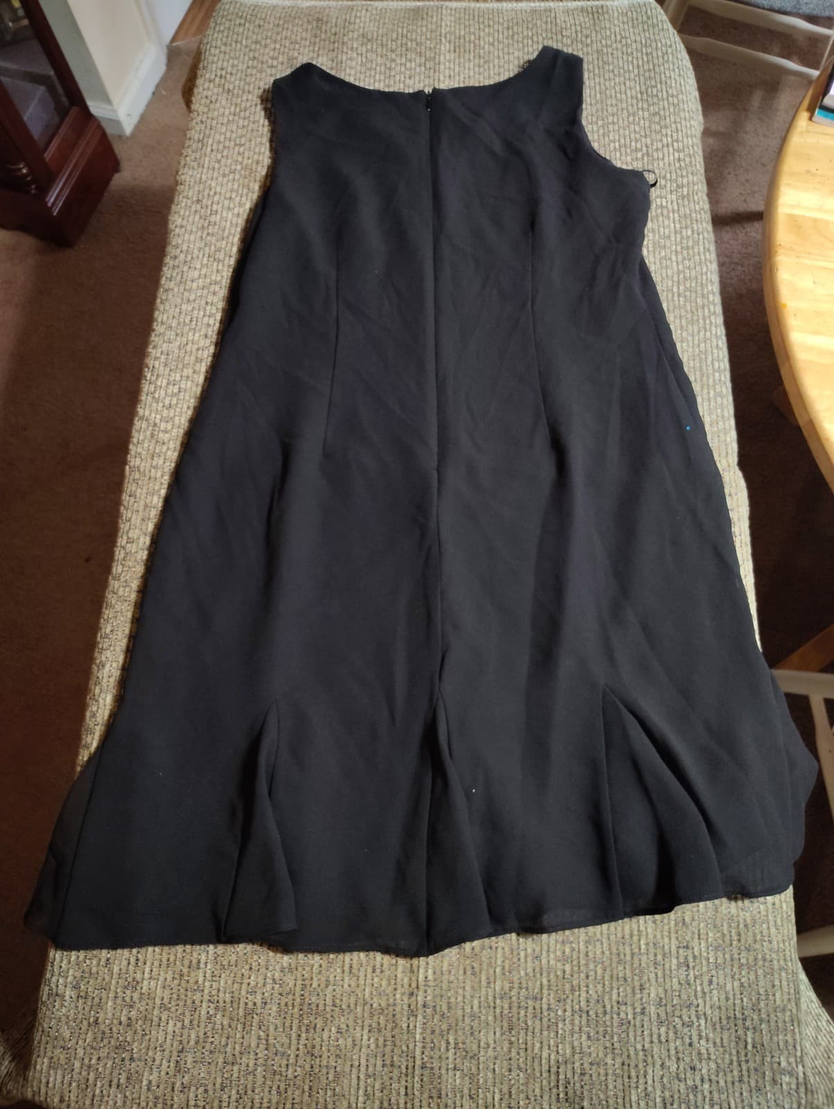 Danny and Nicole W-Sz-16 2 Blac Sleevless Textured Sheath Midi CasualDress - Thumbnail 4