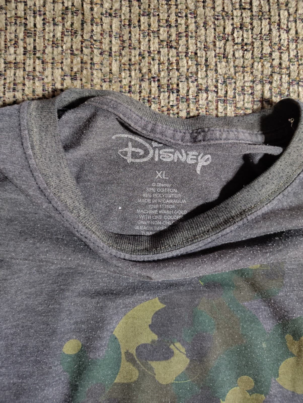 Disney Parks Mickey Mouse Camouflage Military T-Shirt Black size Large - Thumbnail 6
