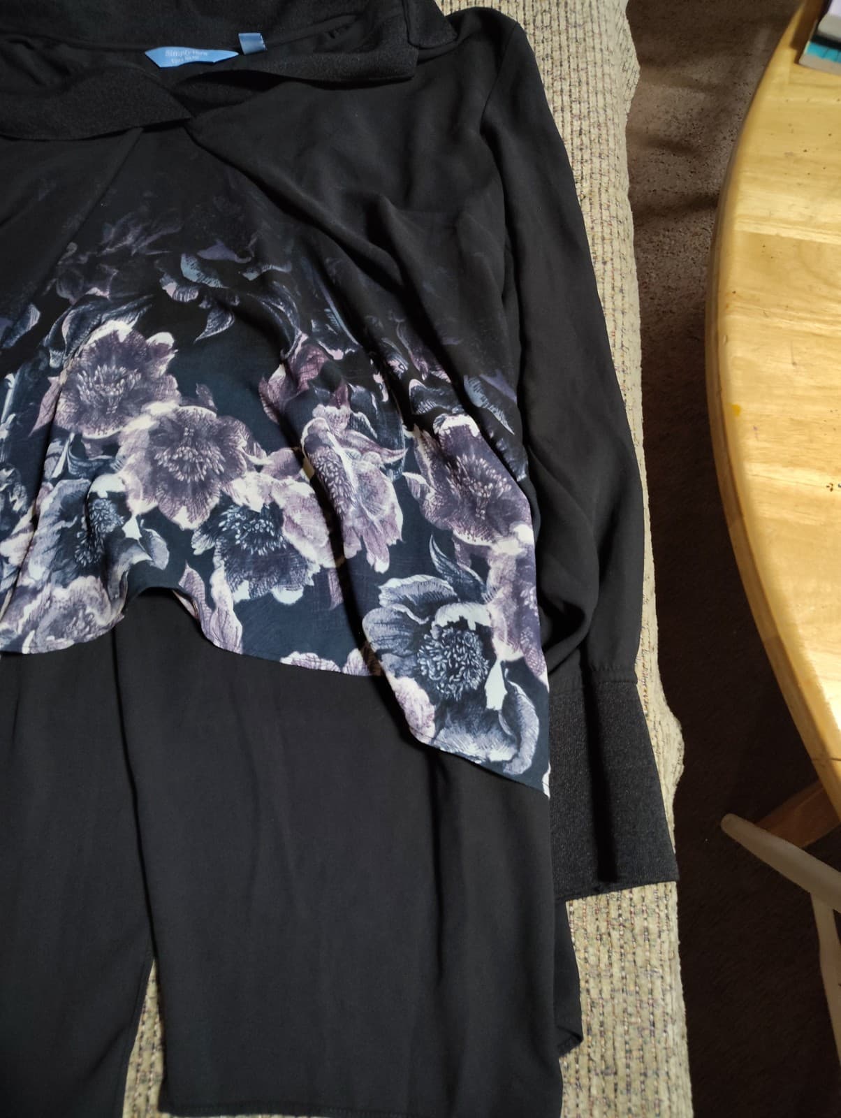 Simply Vera VERA WANG CONTEMP SEPARATES women's Button up blouse size 16 - Thumbnail 3