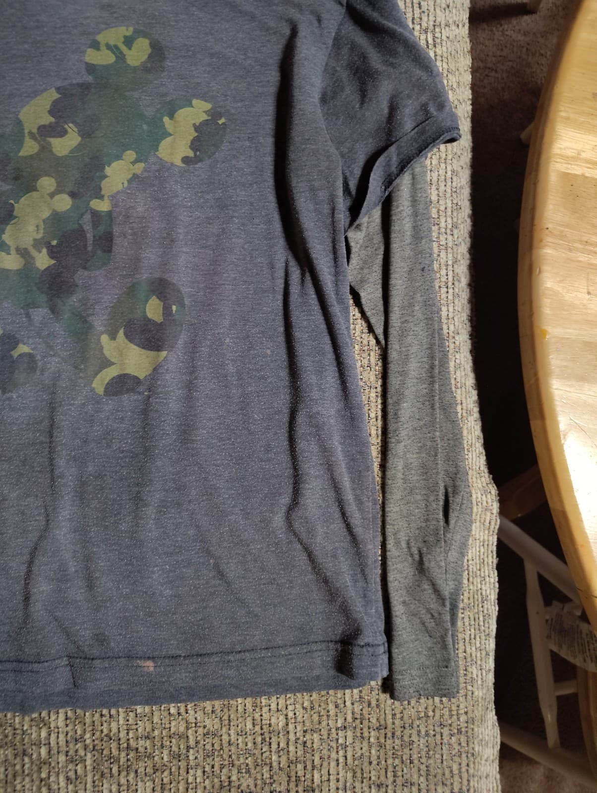 Disney Parks Mickey Mouse Camouflage Military T-Shirt Black size Large - Thumbnail 4