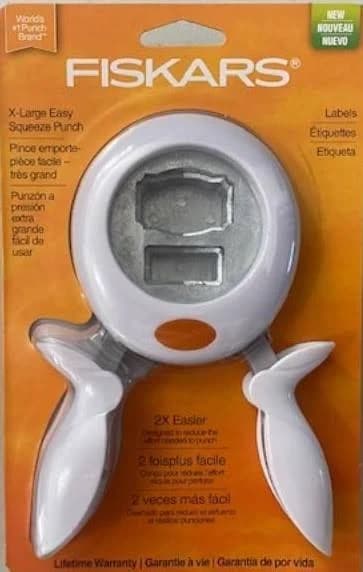 Fiskars 100310-1001 Jenni Bowlin Squeeze Punch, Jenni's Label, Large - Thumbnail 7