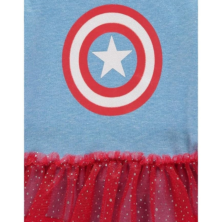 NWT Marvel Captain America Newborn Tutu Creeper + Headband Set (0-9M) - Thumbnail 5