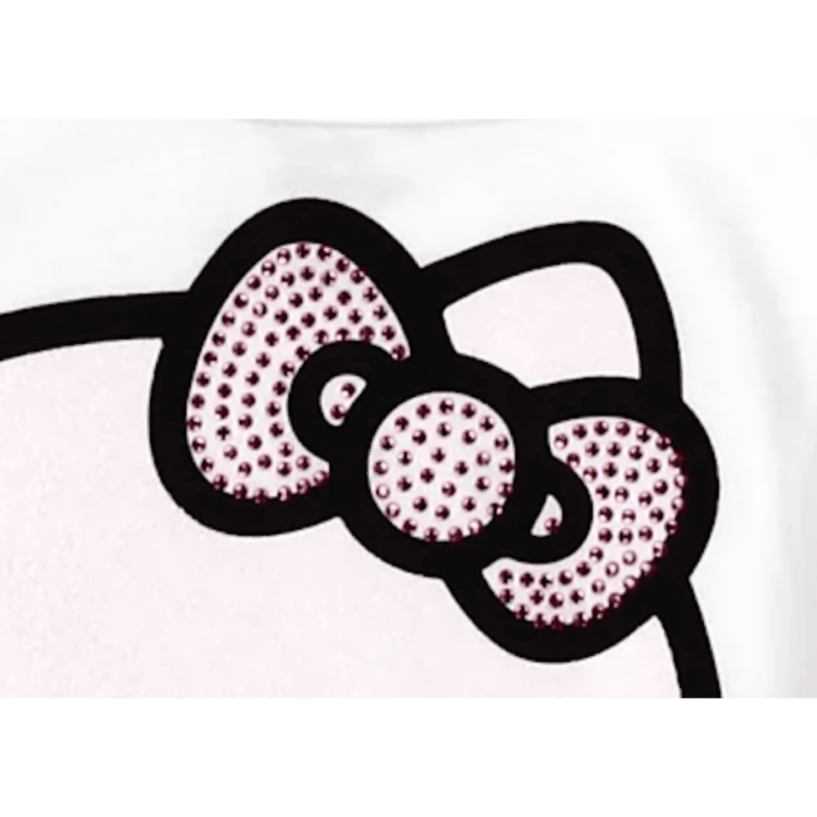 Hello Kitty Girls 2 Piece Tutu Skirt Set Glitter Bow Top Purple Skirt Sizes 4-6X - Thumbnail 4