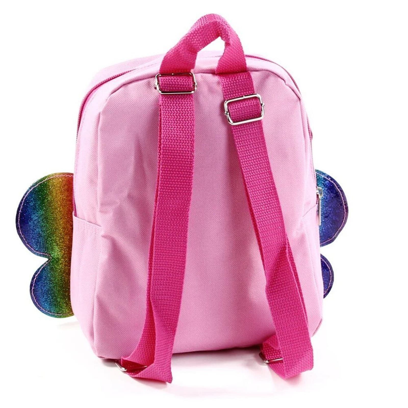 Toddler Butterfly Backpack Sparkle Decoration Pink 10 Inch Girls Bag Great Gift - Thumbnail 2