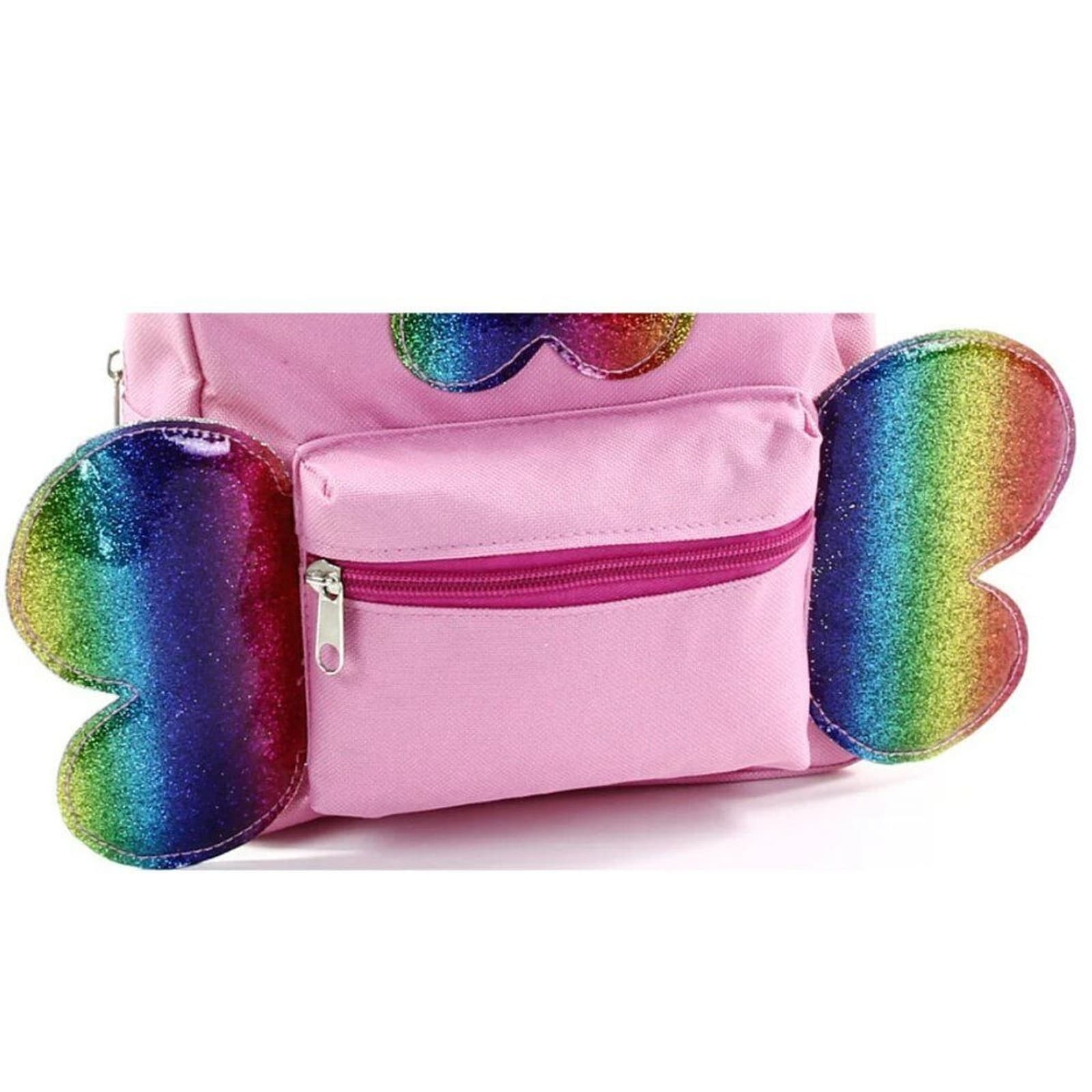 Toddler Butterfly Backpack Sparkle Decoration Pink 10 Inch Girls Bag Great Gift - Thumbnail 5