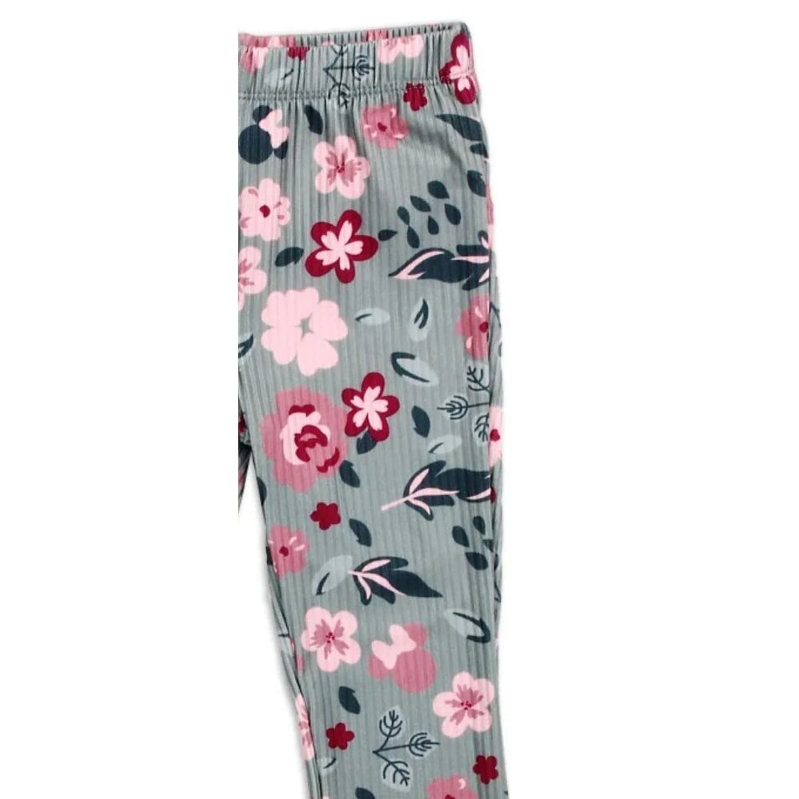 Disney Minnie Mouse Toddler Girl 2 Piece Legging Oufit Cotton Top Bow 3T, 4T Set - Thumbnail 3