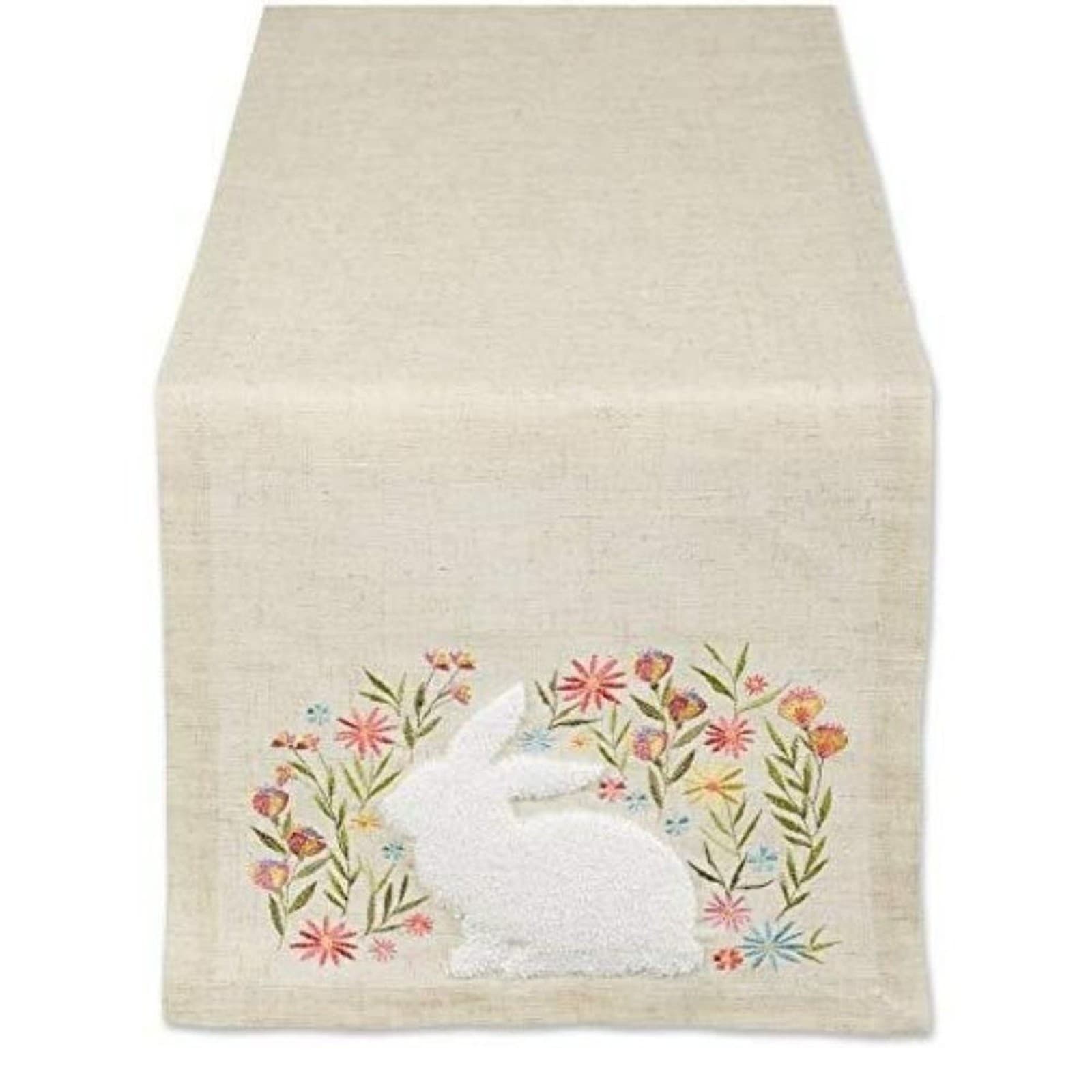 Design Imports Easter Embroidered Table Runner 14 X 70 Fluffy Bunny - Thumbnail 2