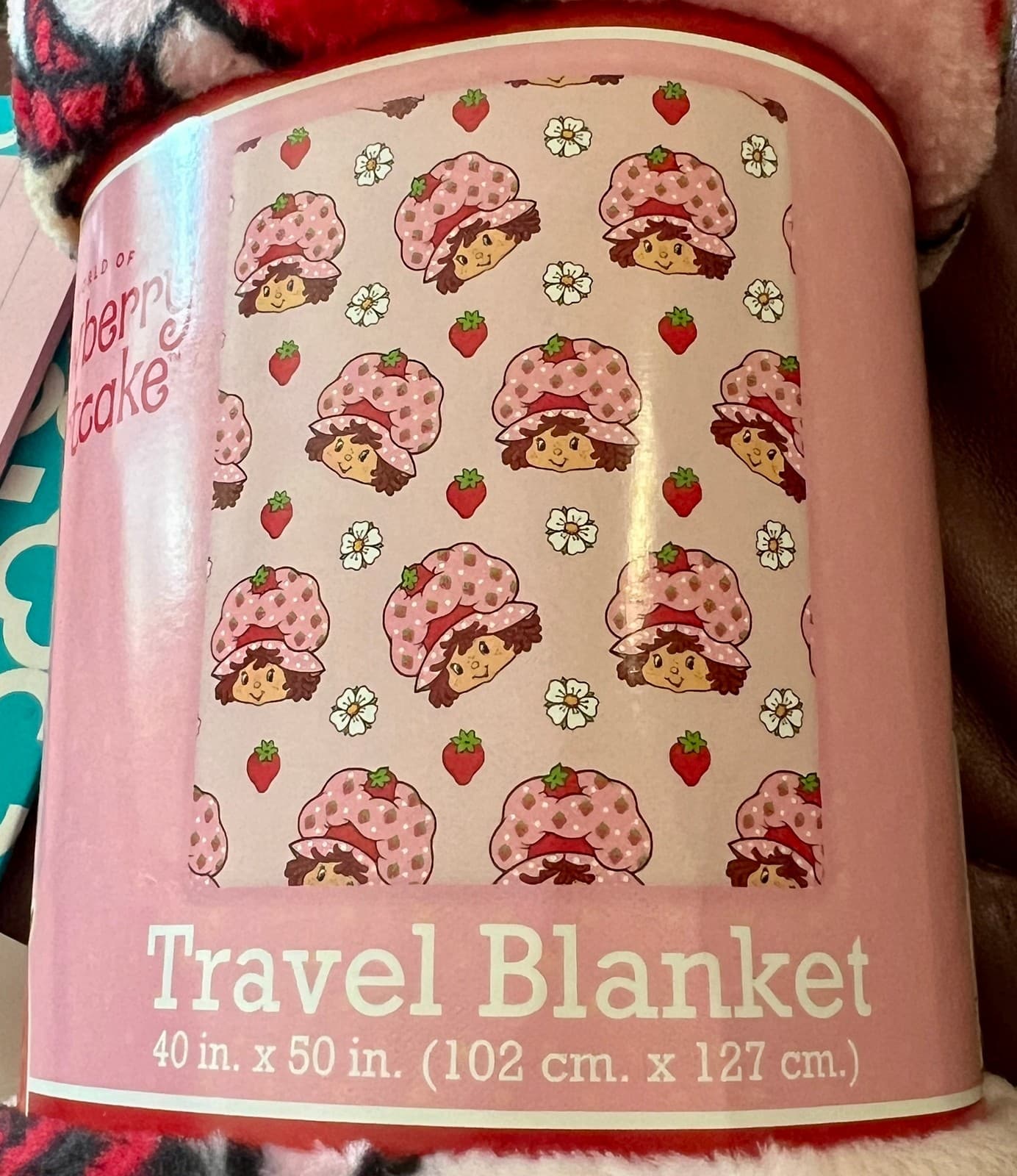 Strawberry Shortcake NEW Gift Bundle Throw Blanket With ZAK! Water Bottle - Thumbnail 3