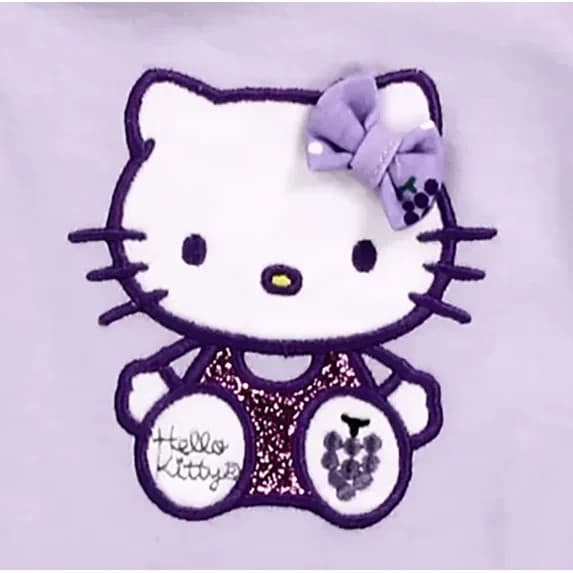 HELLO KITTY Newborn Girls 3-Piece Bodysuit, Short & Headband Set, Size 9M - Thumbnail 3