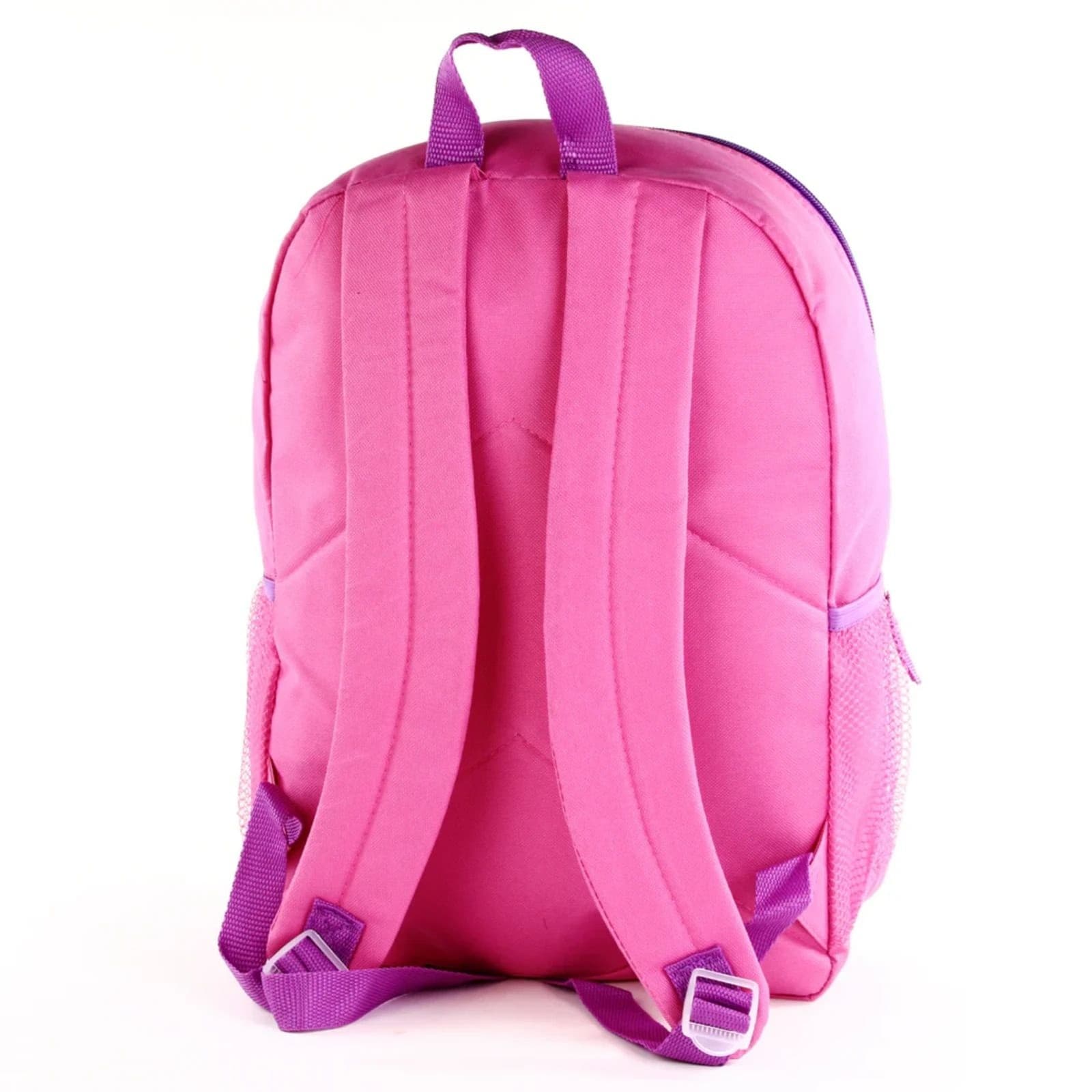 All Ages Disney Princess Large 16" Backpack – Pink & Purple School Travel Bag - Thumbnail 2