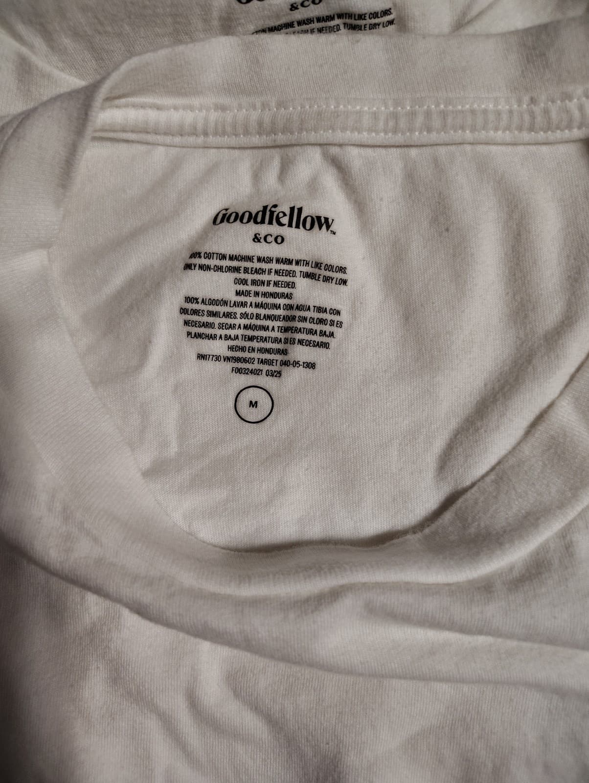 Goodfellow & Co Men's White Crew Neck Medium T-Shirt Short Sleeve 2 Pack - Thumbnail 5