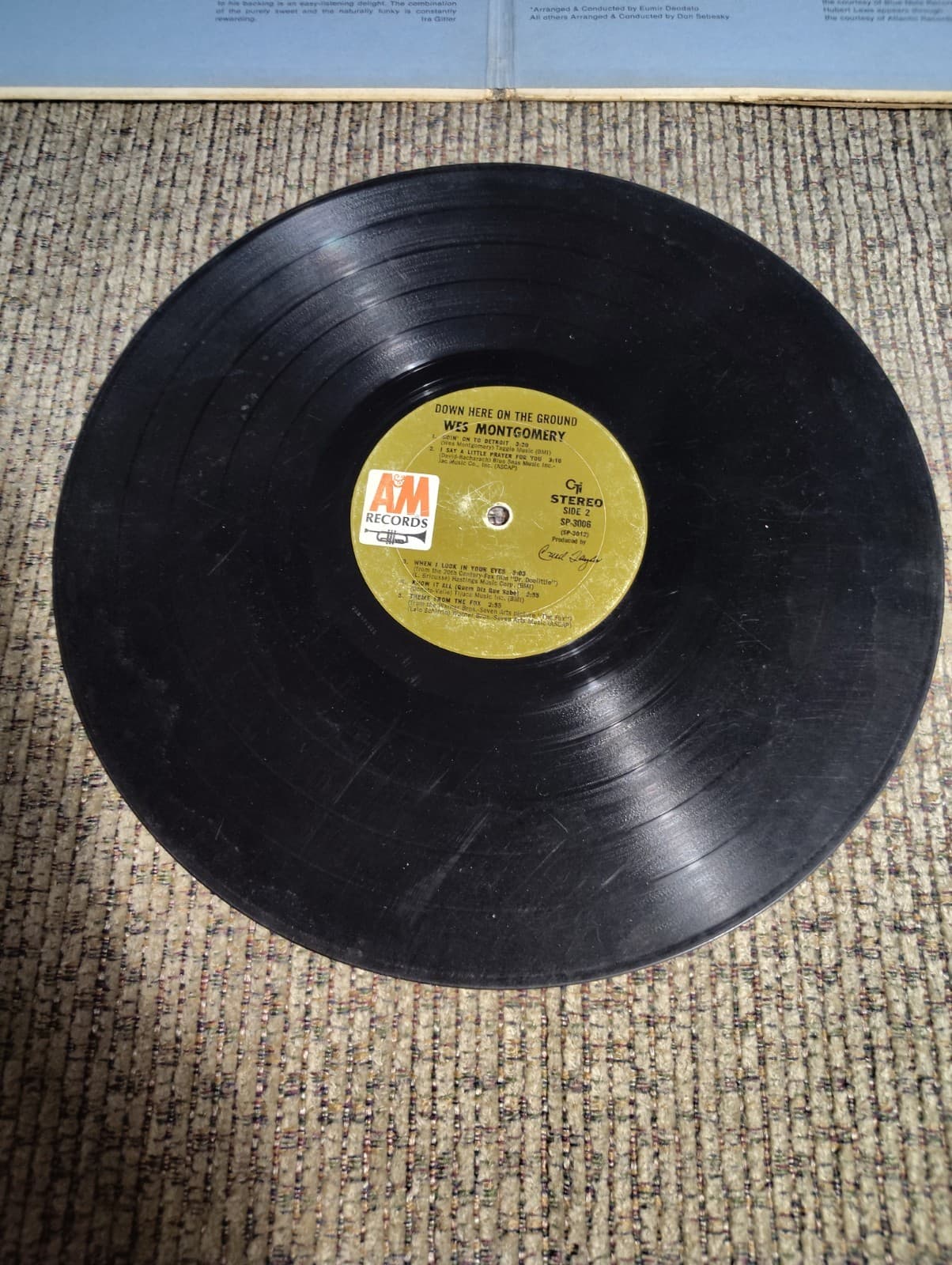 WES MONTGOMERY -(LP)- DOWN HERE ON THE GROUND - "GEORGIA ON MY MIND" A&M- 1968 - Thumbnail 4