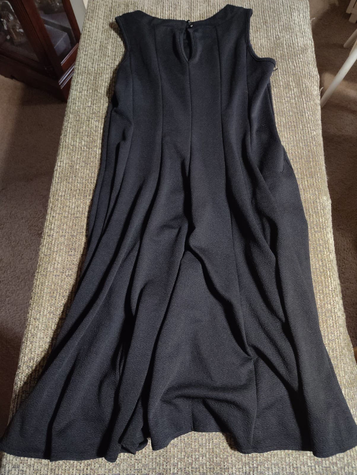 Haani Women's Black A-line with Belt Strap Sleeveless Dress Sz 1X - Thumbnail 6