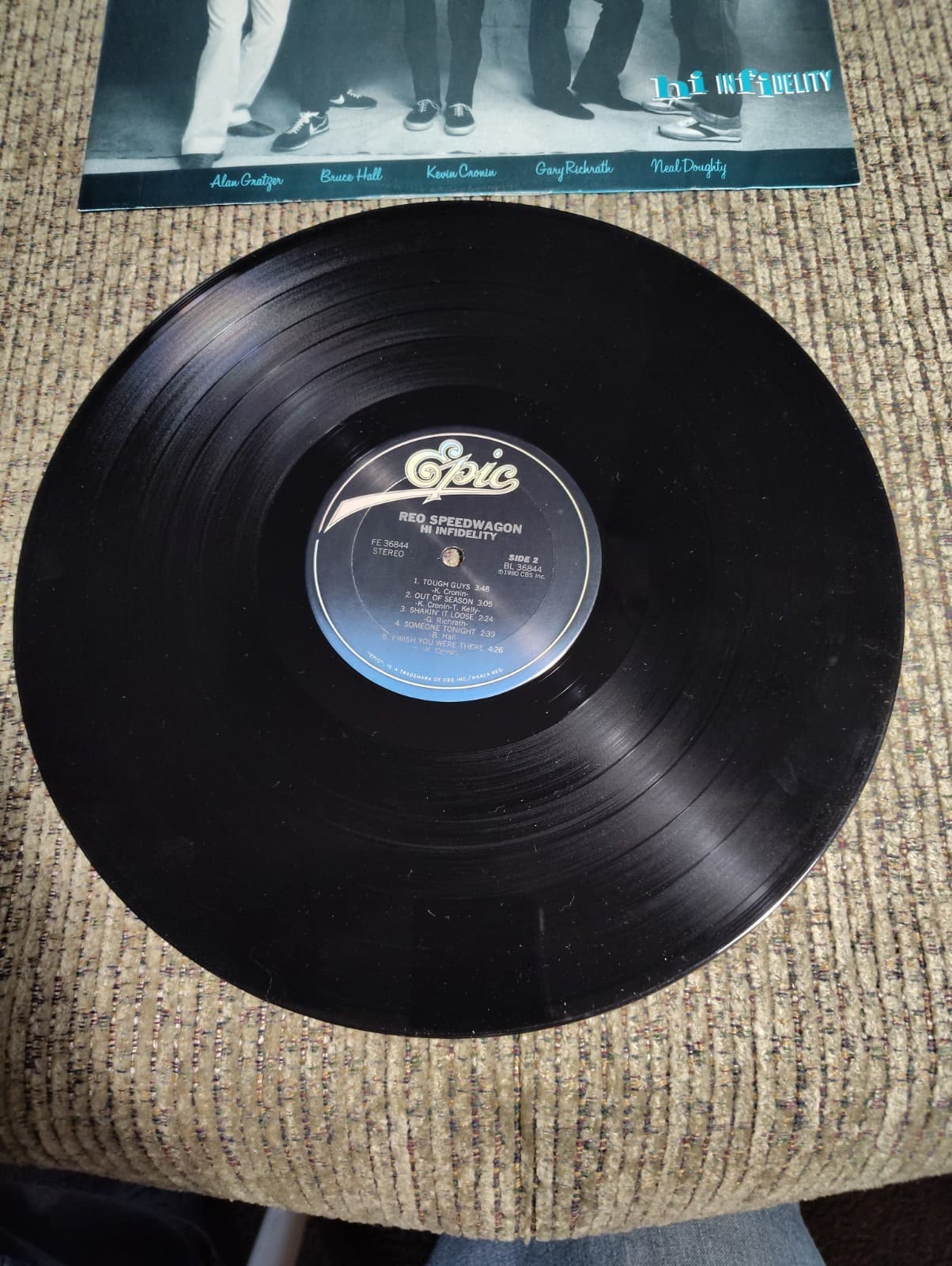 REO Speedwagon - Hi Infidelity LP 1980 Vinyl Record FE36844 VG+ - Thumbnail 2