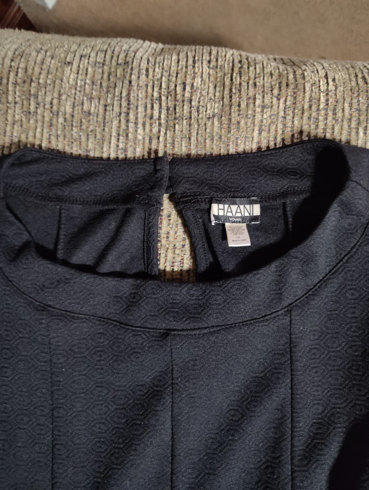Haani Women's Black A-line with Belt Strap Sleeveless Dress Sz 1X - Thumbnail 4