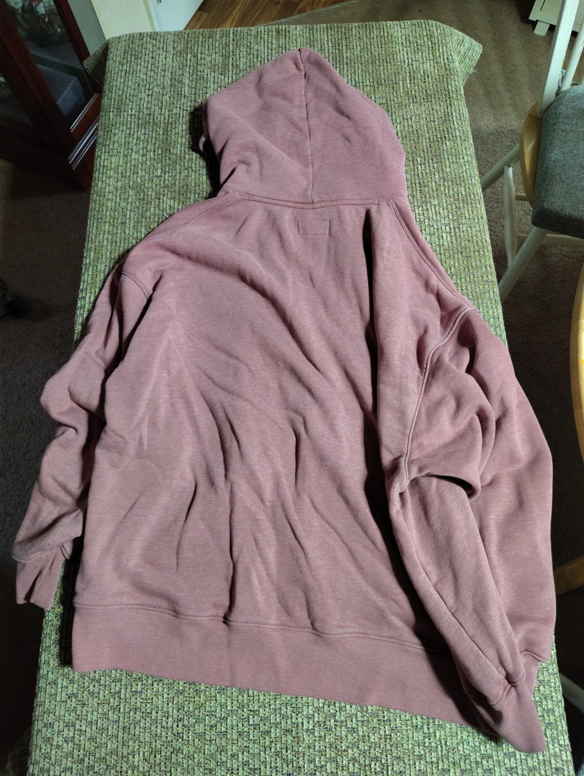 American Eagle Mens Hoodie *L/XL Soft Burgundy Long Sleeve Sweatshirt - Thumbnail 5