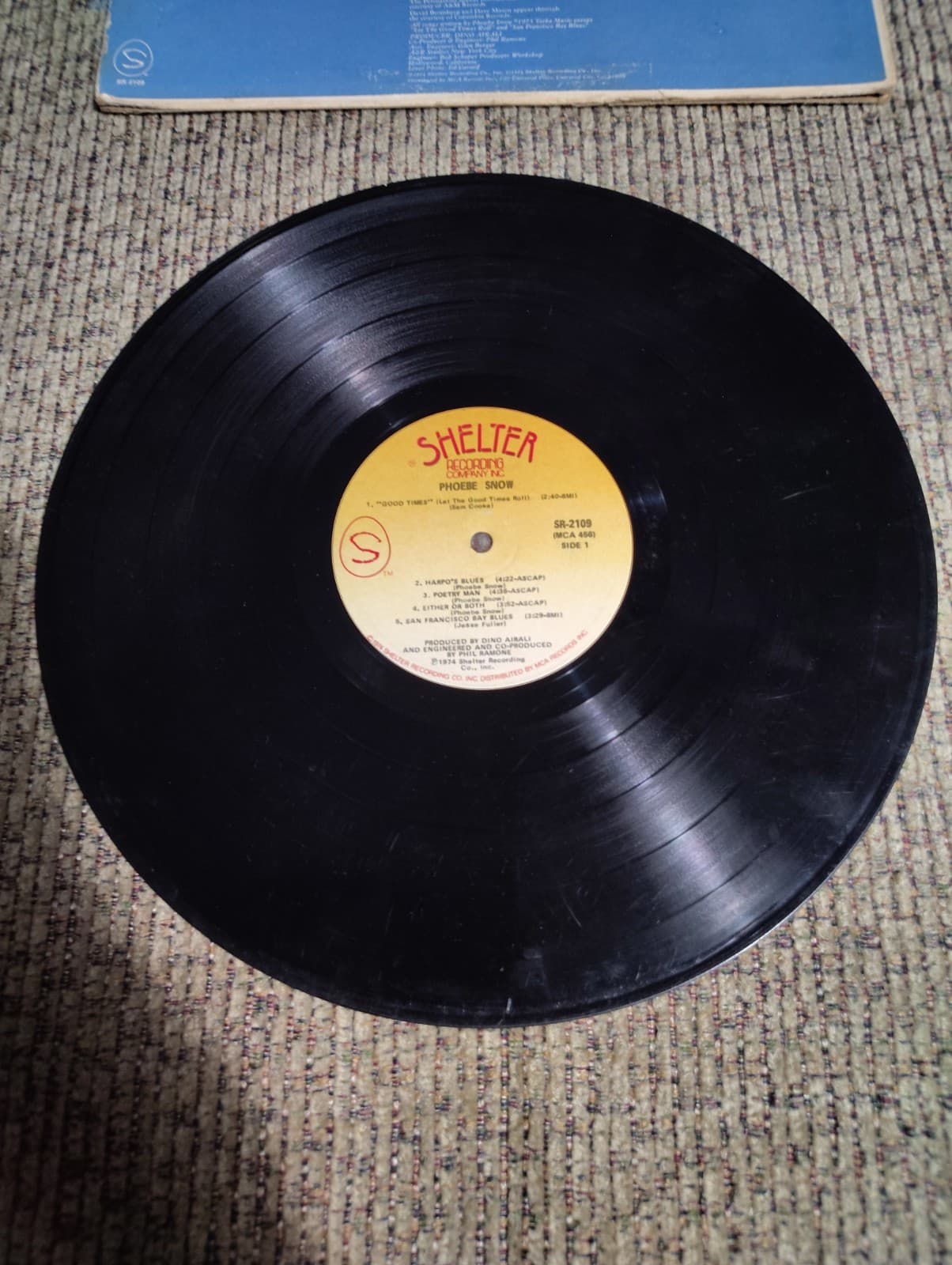 PHOEBE SNOW “SELF TITLED” 1 ST RELEASE ORIGINAL 1974 VINYL LP, ABC RECORDS, VG - Thumbnail 4
