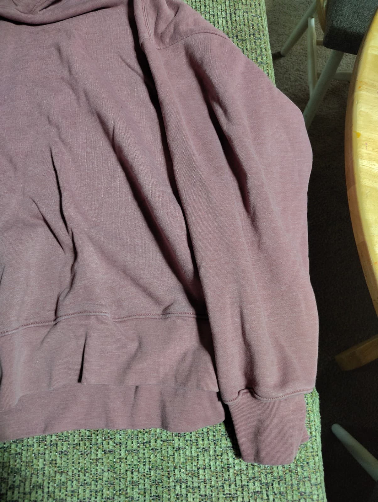 American Eagle Mens Hoodie *L/XL Soft Burgundy Long Sleeve Sweatshirt - Thumbnail 3
