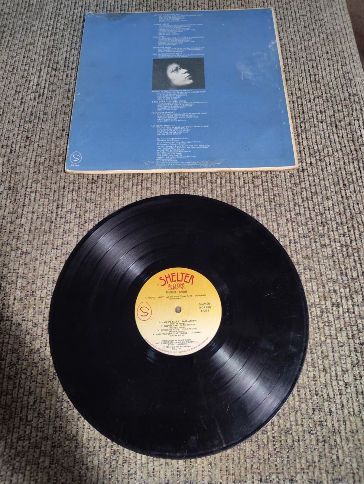 PHOEBE SNOW “SELF TITLED” 1 ST RELEASE ORIGINAL 1974 VINYL LP, ABC RECORDS, VG - Thumbnail 3
