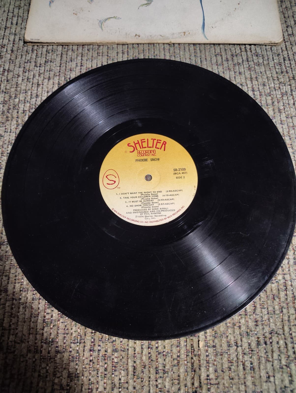 PHOEBE SNOW “SELF TITLED” 1 ST RELEASE ORIGINAL 1974 VINYL LP, ABC RECORDS, VG - Thumbnail 2