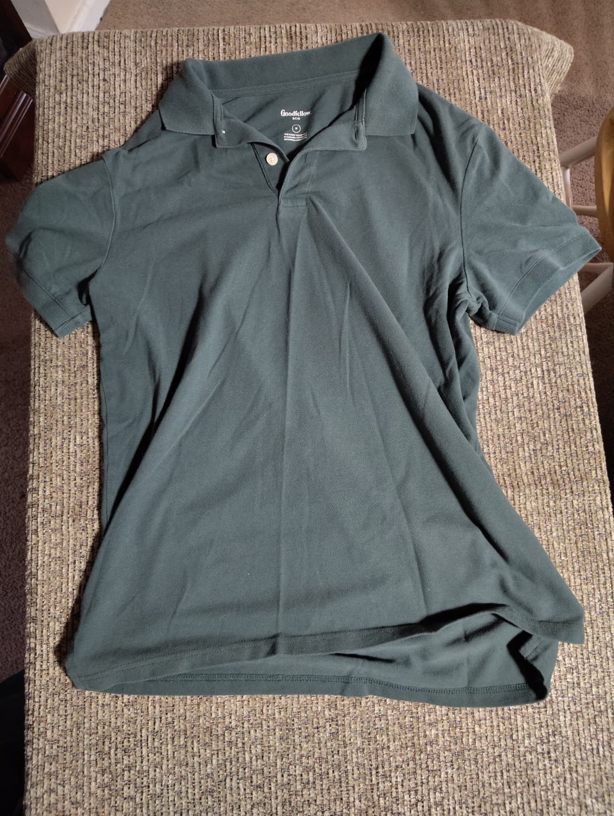 Good Fellow Men's Collared Green Short-Sleeve T-Shirt Medium 3 Colors You Choose