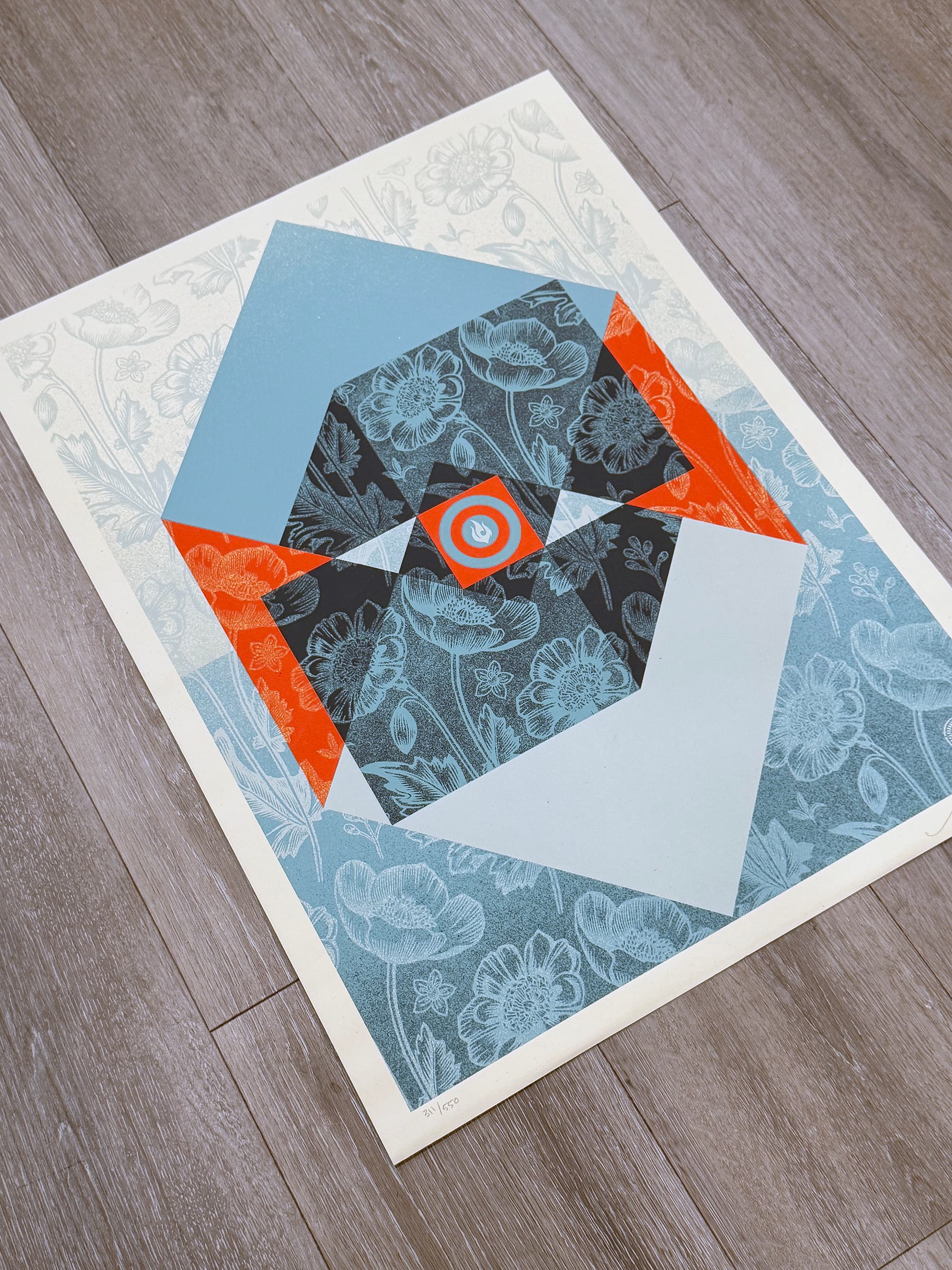 Shepard Fairey (OBEY) "The Angles of Sedation and Destruction" Signed Screen Print - Thumbnail 4