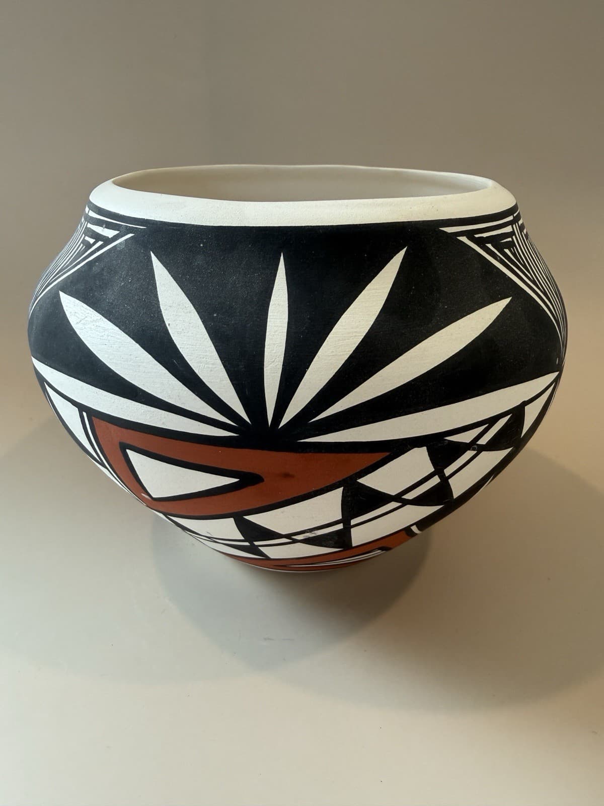 Acoma Pottery Bowl Signed