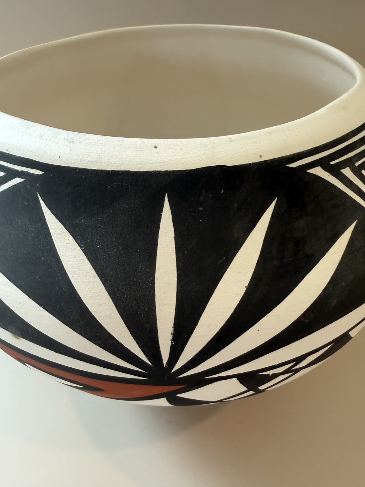 Acoma Pottery Bowl Signed - Thumbnail 5