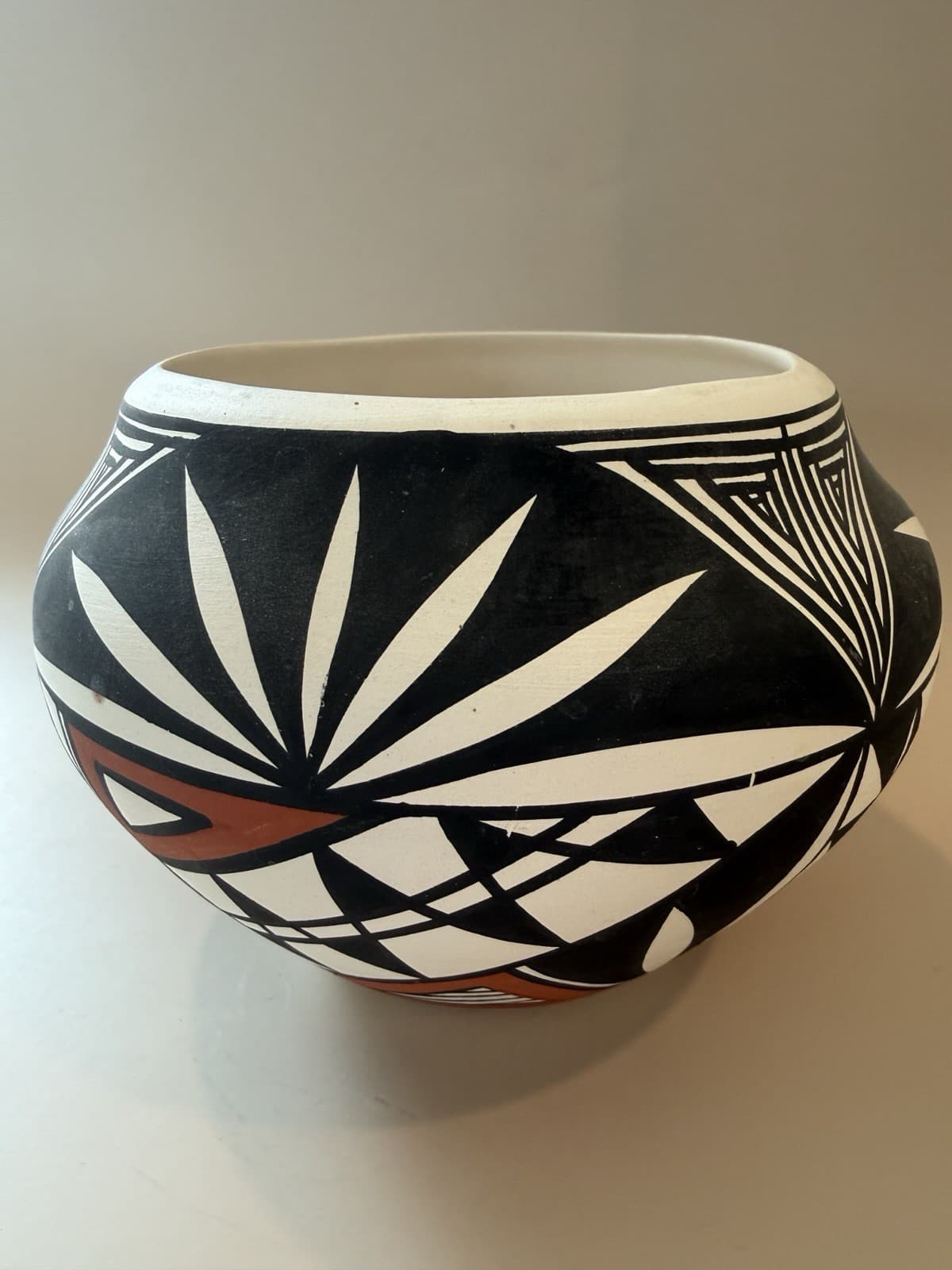 Acoma Pottery Bowl Signed - Thumbnail 3