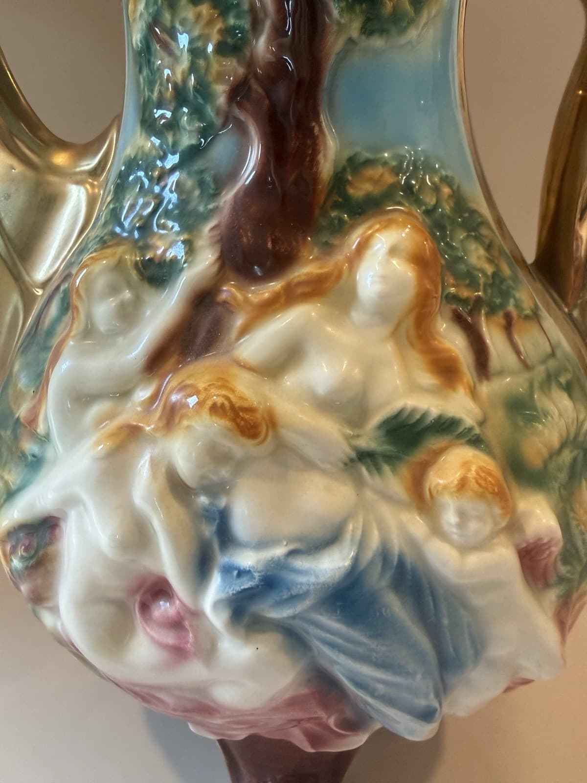 Vintage Norleans Large Capodimonte-Style Porcelain Teapot Made in Italy - Thumbnail 8
