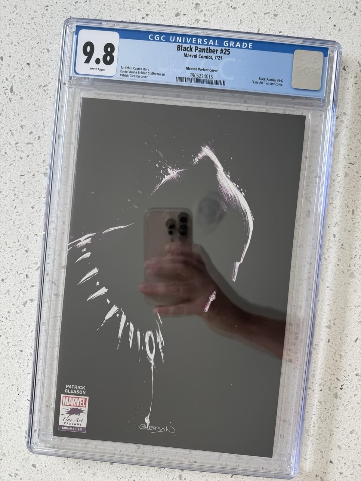Black Panther #25 Patrick Gleason Store Virgin Variant Art Cover CGC 9.8 - Thumbnail 3