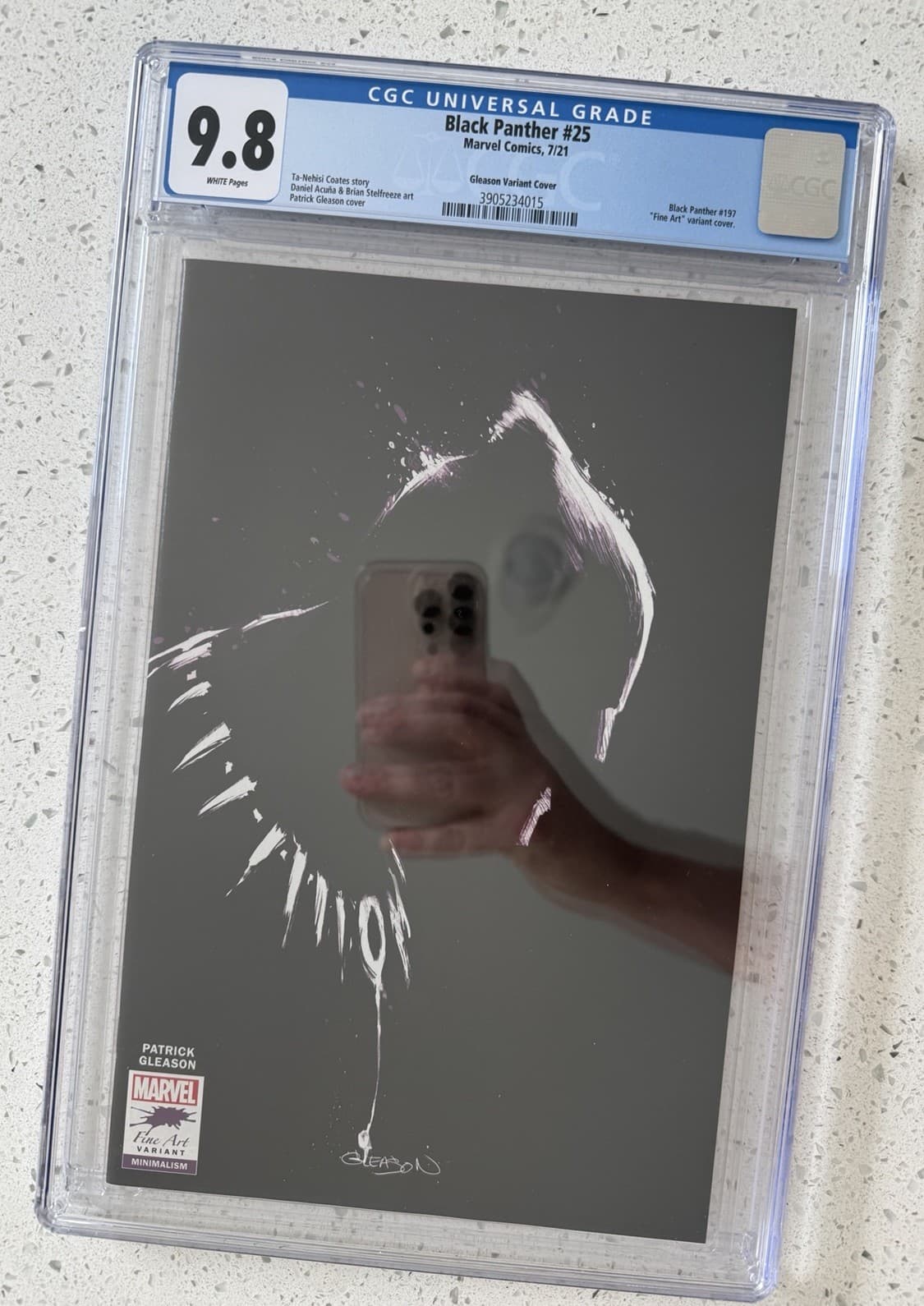 Black Panther #25 Patrick Gleason Store Virgin Variant Art Cover CGC 9.8 - Thumbnail 4