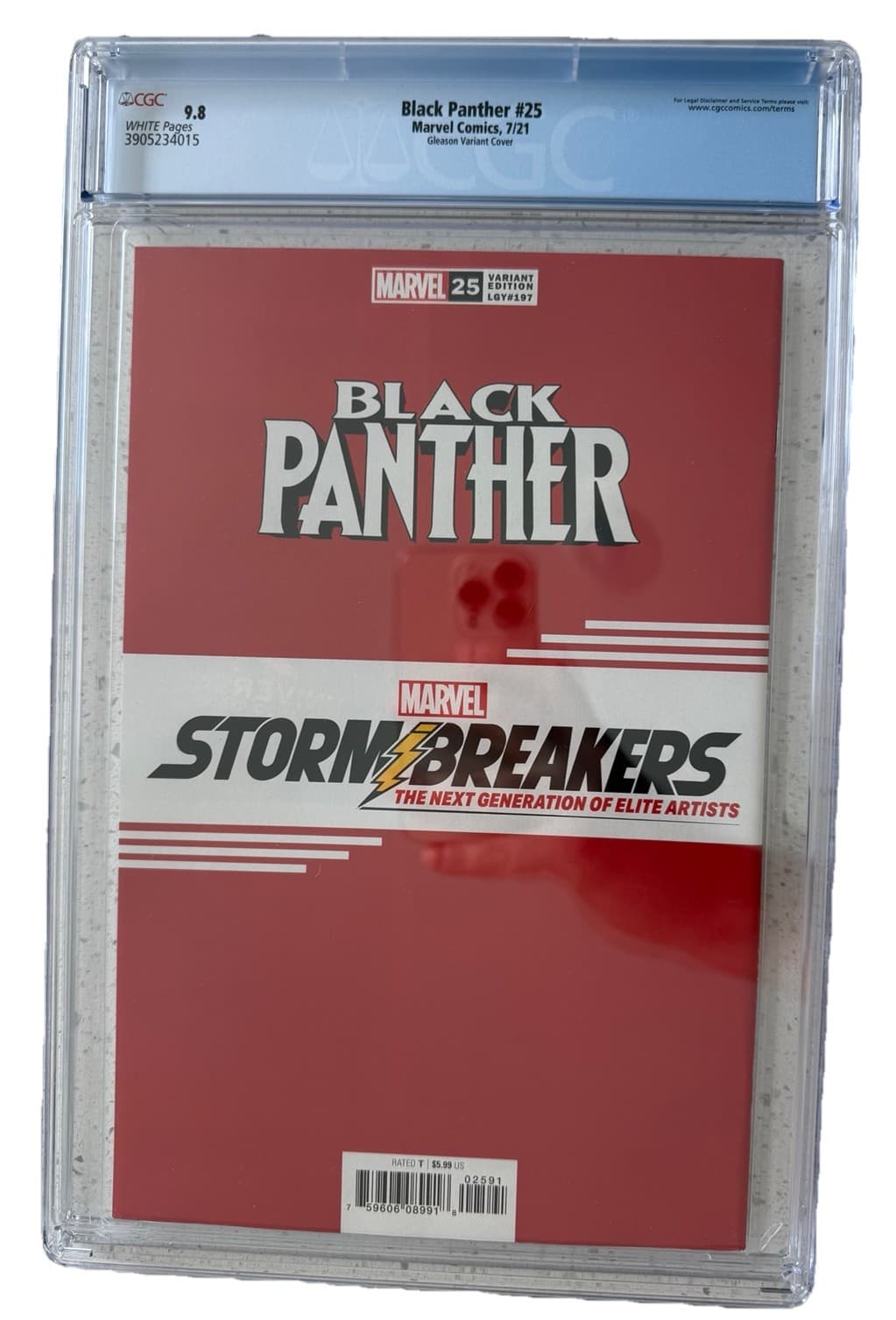 Black Panther #25 Patrick Gleason Store Virgin Variant Art Cover CGC 9.8 - Thumbnail 7