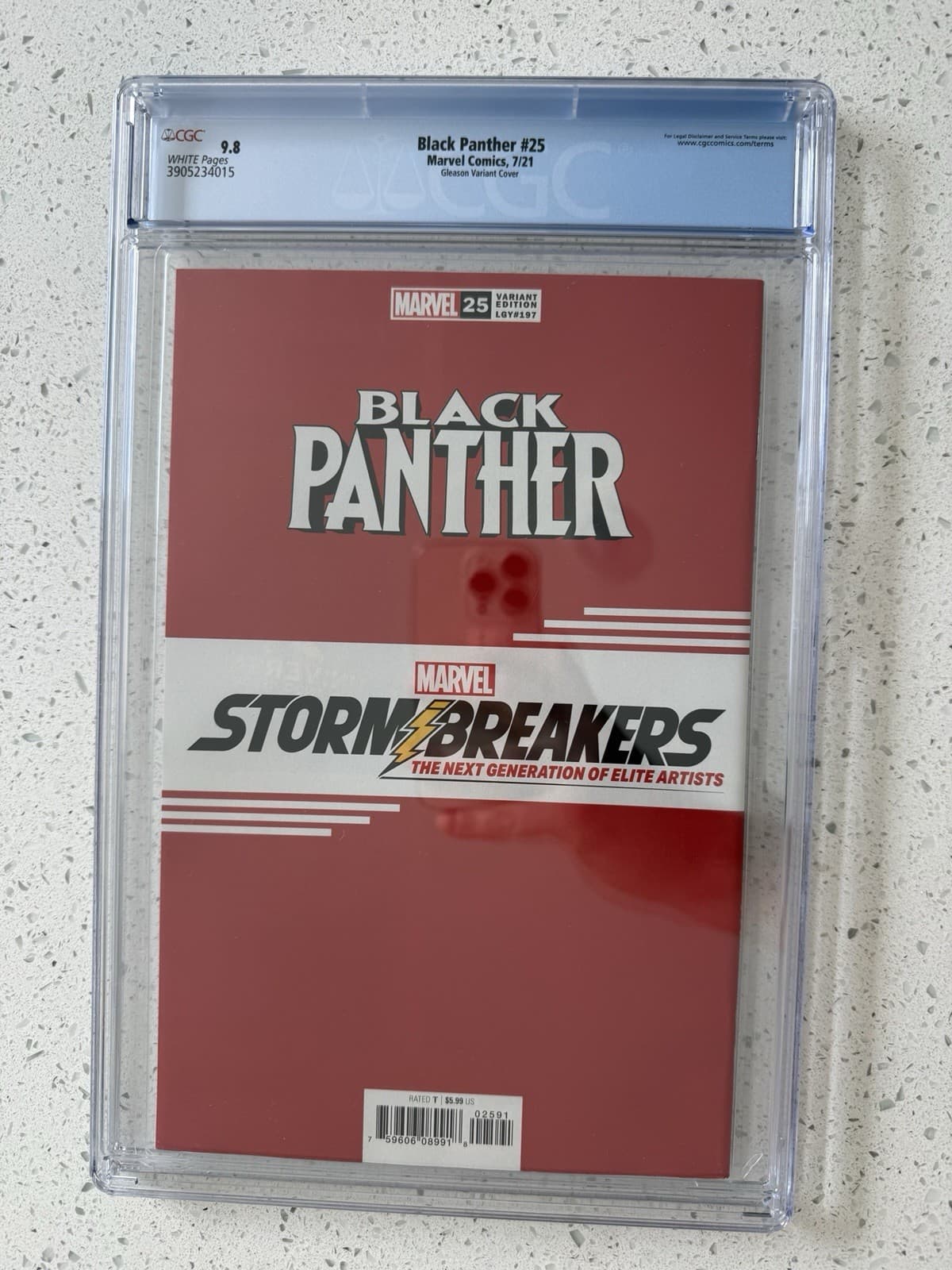 Black Panther #25 Patrick Gleason Store Virgin Variant Art Cover CGC 9.8 - Thumbnail 6