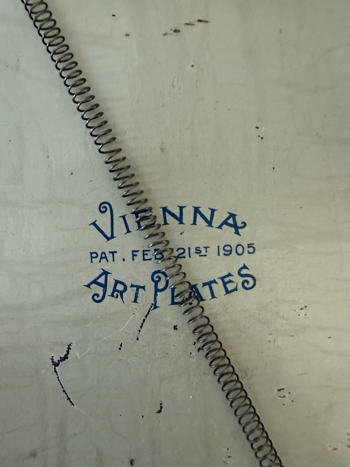 Antique Vienna Art Plate with Decorative Frame - Thumbnail 7